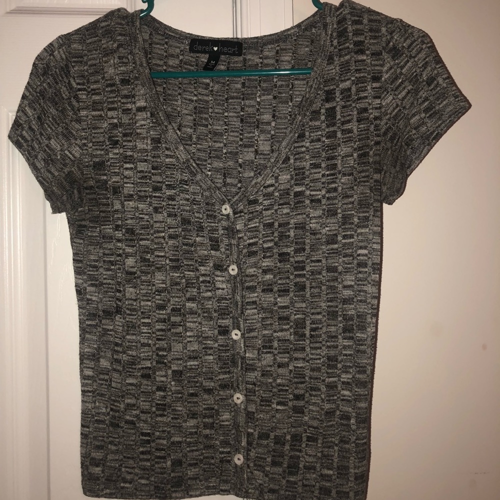 Grey crop top